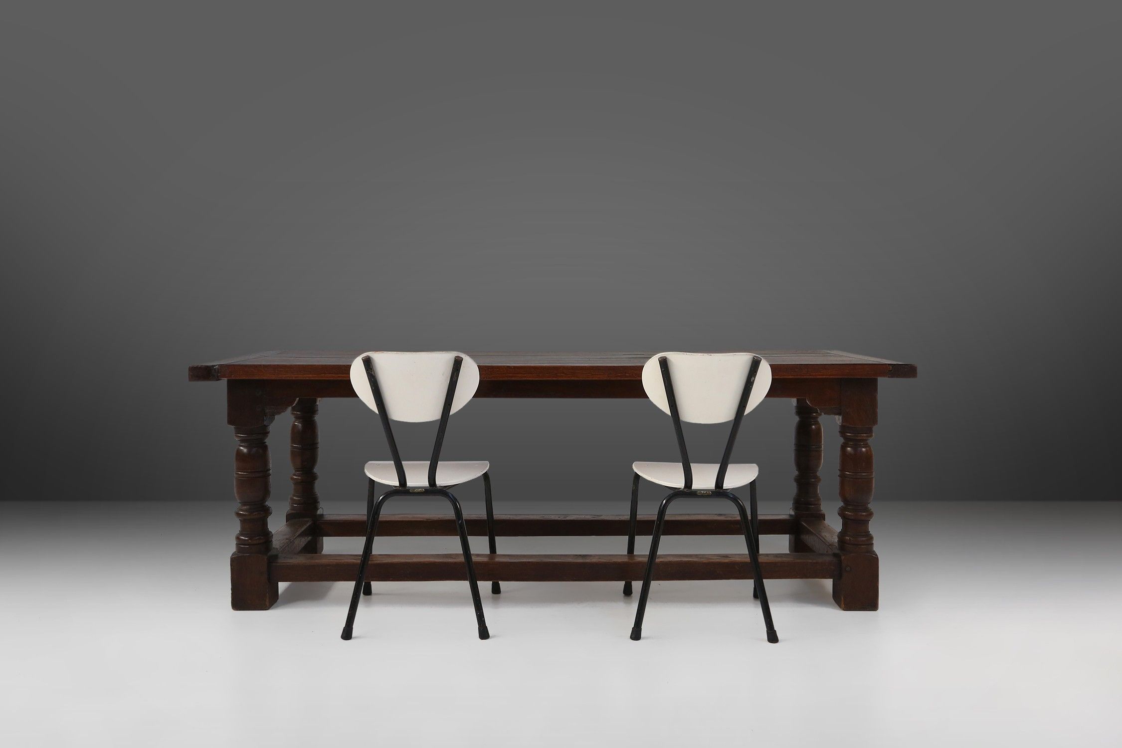 Antique solid Oak Table, France, 1850sthumbnail
